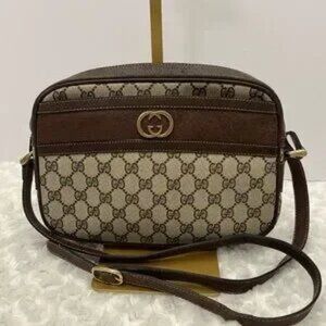 GUCCI GG Canvas Shoulder Bag - Vintage
